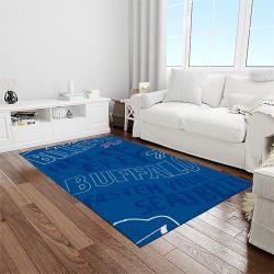 nfl buffalo bills football team logo sport carpet rectangle area rug for living room home room decor light room bfbl35