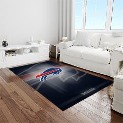 nfl buffalo bills football team logo sport carpet rectangle area rug for living room home room decor light room bfbl37