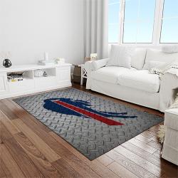 nfl buffalo bills football team logo sport carpet rectangle area rug for living room home room decor light room bfbl39