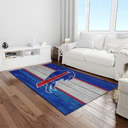nfl buffalo bills football team logo sport carpet rectangle area rug for living room home room decor light room bfbl43