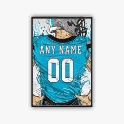 nfl carolina panthers football team logo sport canvas home decor crp1001