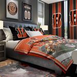 nfl cincinnati bengals football team logo sport bedroom set home decor ccb1