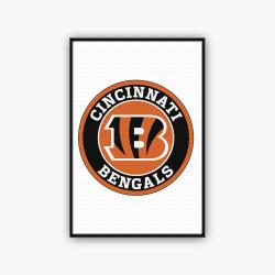 nfl cincinnati bengals football team logo sport canvas home decor ccb1001
