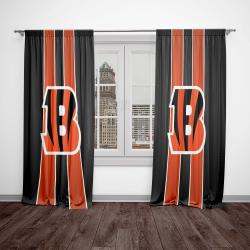 nfl cincinnati bengals football team logo sport window curtain home decor ccb1