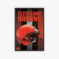 nfl cleveland browns football team logo sport canvas home decor cvb1001
