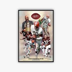 nfl cleveland browns football team logo sport canvas home decor cvb2002