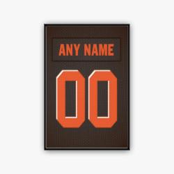 nfl cleveland browns football team logo sport canvas home decor cvb5001