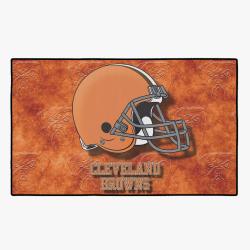 nfl cleveland browns football team logo sport carpet rectangle area rug home decor cvb2