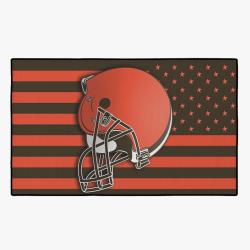 nfl cleveland browns football team logo sport carpet rectangle area rug home decor cvb4