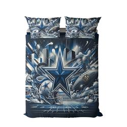 nfl dallas cowboy football team logo sport bedding set home decor dcb3