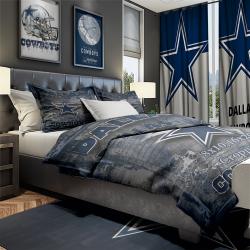 NFL Dallas Cowboy Football Team Bedroom Set Duvet Cover Area Rug Canvas Print DCB1