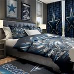 nfl dallas cowboy football team logo sport bedroom set home decor dcb3
