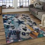 nfl dallas cowboy football team logo sport carpet rectangle area rug for living room home room decor dark room dacb15