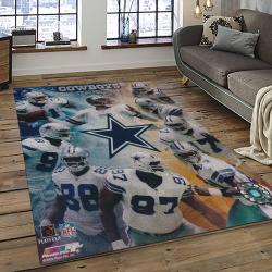 NFL Dallas Cowboy Football Team Logo Sport Carpet Rectangle Area Rug For Living Room Home Room Decor DACB15