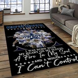 NFL Dallas Cowboy Football Team Logo Sport Carpet Rectangle Area Rug For Living Room Home Room Decor DACB20
