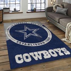 NFL Dallas Cowboy Football Team Logo Sport Carpet Rectangle Area Rug For Living Room Home Room Decor DACB3