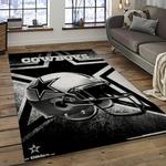 nfl dallas cowboy football team logo sport carpet rectangle area rug for living room home room decor dark room dacb37