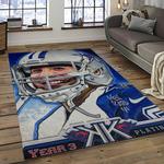 nfl dallas cowboy football team logo sport carpet rectangle area rug for living room home room decor dark room dacb48