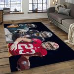 nfl dallas cowboy football team logo sport carpet rectangle area rug for living room home room decor dark room dacb49