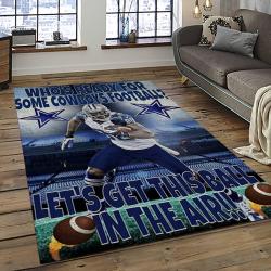 NFL Dallas Cowboy Football Team Logo Sport Carpet Rectangle Area Rug For Living Room Home Room Decor DACB50