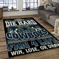 NFL Dallas Cowboy Football Team Logo Sport Carpet Rectangle Area Rug For Living Room Home Room Decor DACB53