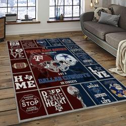 NFL Dallas Cowboy Football Team Logo Sport Carpet Rectangle Area Rug For Living Room Home Room Decor DACB65