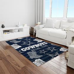 nfl dallas cowboy football team logo sport carpet rectangle area rug for living room home room decor light room dacb2