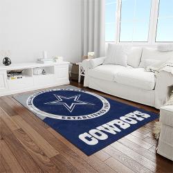 nfl dallas cowboy football team logo sport carpet rectangle area rug for living room home room decor light room dacb3