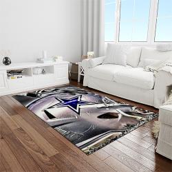 nfl dallas cowboy football team logo sport carpet rectangle area rug for living room home room decor light room dacb39