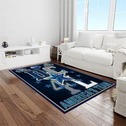 nfl dallas cowboy football team logo sport carpet rectangle area rug for living room home room decor light room dacb55