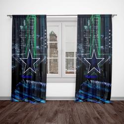 nfl dallas cowboy football team logo sport window curtain home decor dcb2
