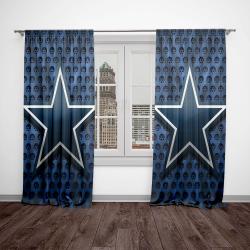 nfl dallas cowboy football team logo sport window curtain home decor dcb3