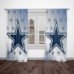 nfl dallas cowboy football team logo sport window curtain home decor dcb4