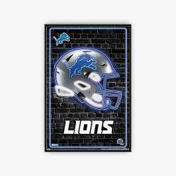 nfl detroit lions football team logo sport canvas home decor dtli1001