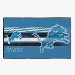 nfl detroit lions football team logo sport carpet rectangle area rug home decor dtli1