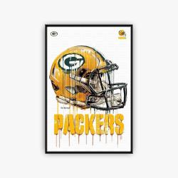 nfl green bay packers football team logo sport canvas home decor gbpc1001