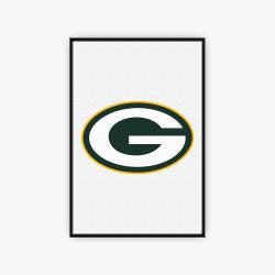 nfl green bay packers football team logo sport canvas home decor gbpc1002