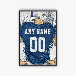 nfl indianapolis colts football team logo sport canvas home decor idac1002