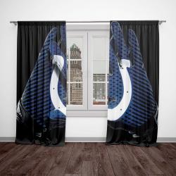 nfl indianapolis colts football team logo sport window curtain home decor idac1