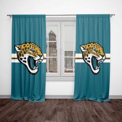 nfl jacksonville jaguars football team logo sport window curtain home decor jkja1