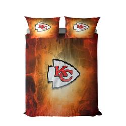 nfl kansas city chiefs football team logo sport bedding set home decor kccf2