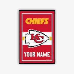 nfl kansas city chiefs football team logo sport canvas home decor kccf4001