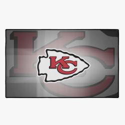 nfl kansas city chiefs football team logo sport carpet rectangle area rug home decor kccf2