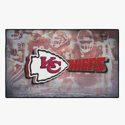 nfl kansas city chiefs football team logo sport carpet rectangle area rug home decor kccf3