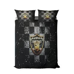 nfl las vegas raiders football team logo sport bedding set home decor lar3