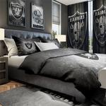 nfl las vegas raiders football team logo sport bedroom set home decor lar1