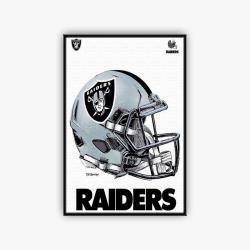nfl las vegas raiders football team logo sport canvas home decor lar1002