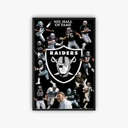 nfl las vegas raiders football team logo sport canvas home decor lar3001