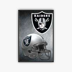 nfl las vegas raiders football team logo sport canvas home decor lar3002