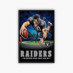 nfl las vegas raiders football team logo sport canvas home decor lar4001